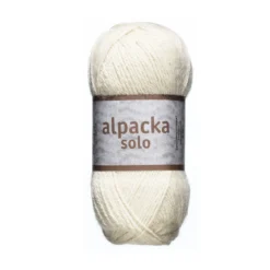 Ullgarn Järbo Alpacka Solo 50g benvit – 29101 Eggshell white