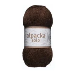 Ullgarn Järbo Alpacka Solo 50g brun – 29105 Chocolate brown
