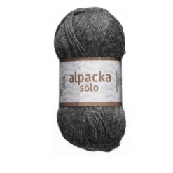 Ullgarn Järbo Alpacka Solo 50g mörkgrå – 29107 Dark grey