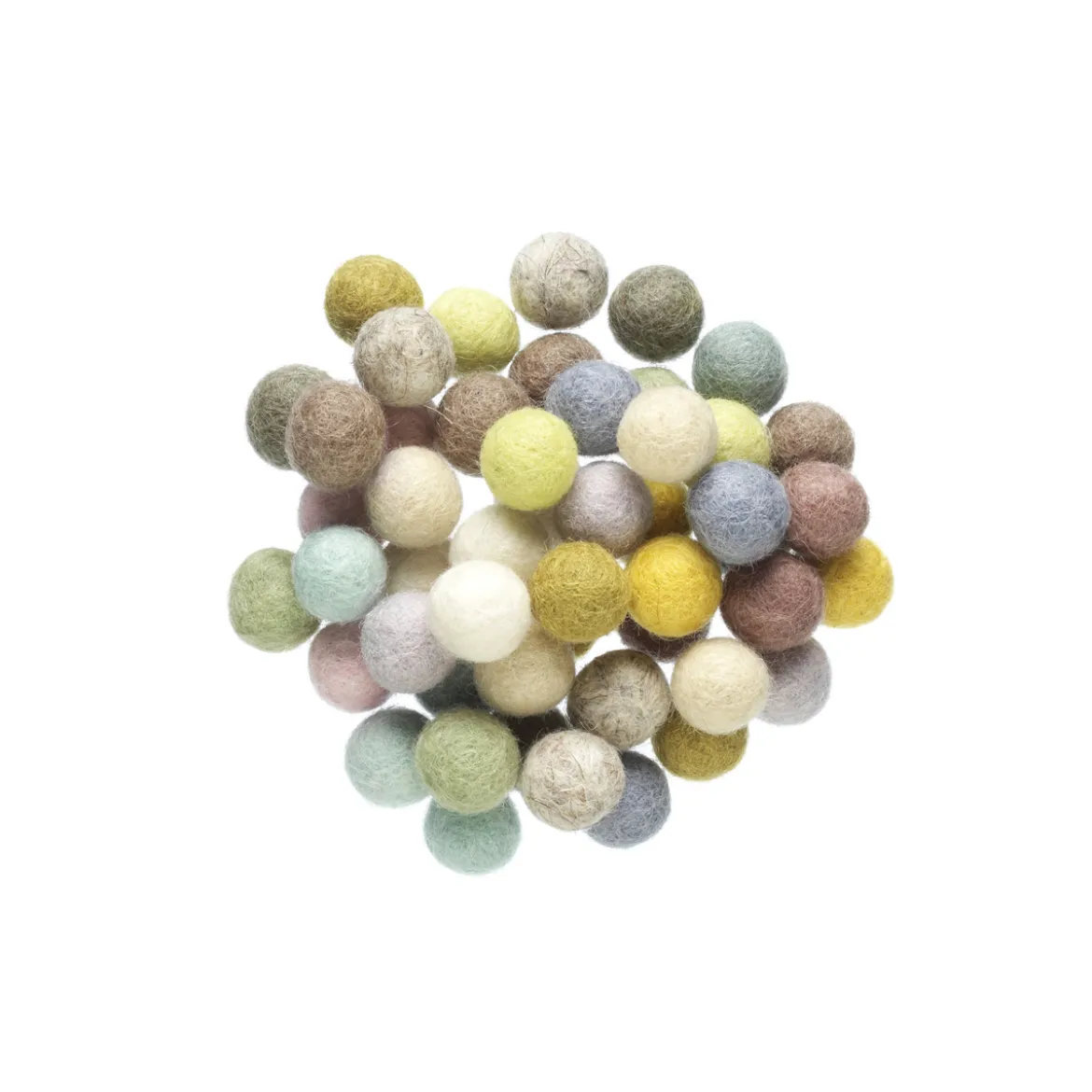 Ullkulor Ø10mm 50p pastell