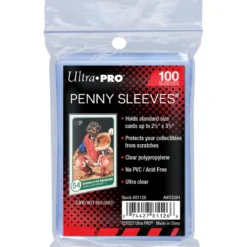 Ultra Pro Sleeves, 100-pack plastfickor, kortfickor för samlarkort. 64×89 mm