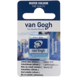 van Gogh akvarellfärg halvkopp – Cobalt Blue Ultramarine 512