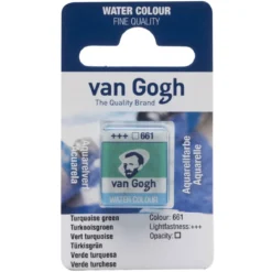 van Gogh akvarellfärg halvkopp – Turquoise Green 661