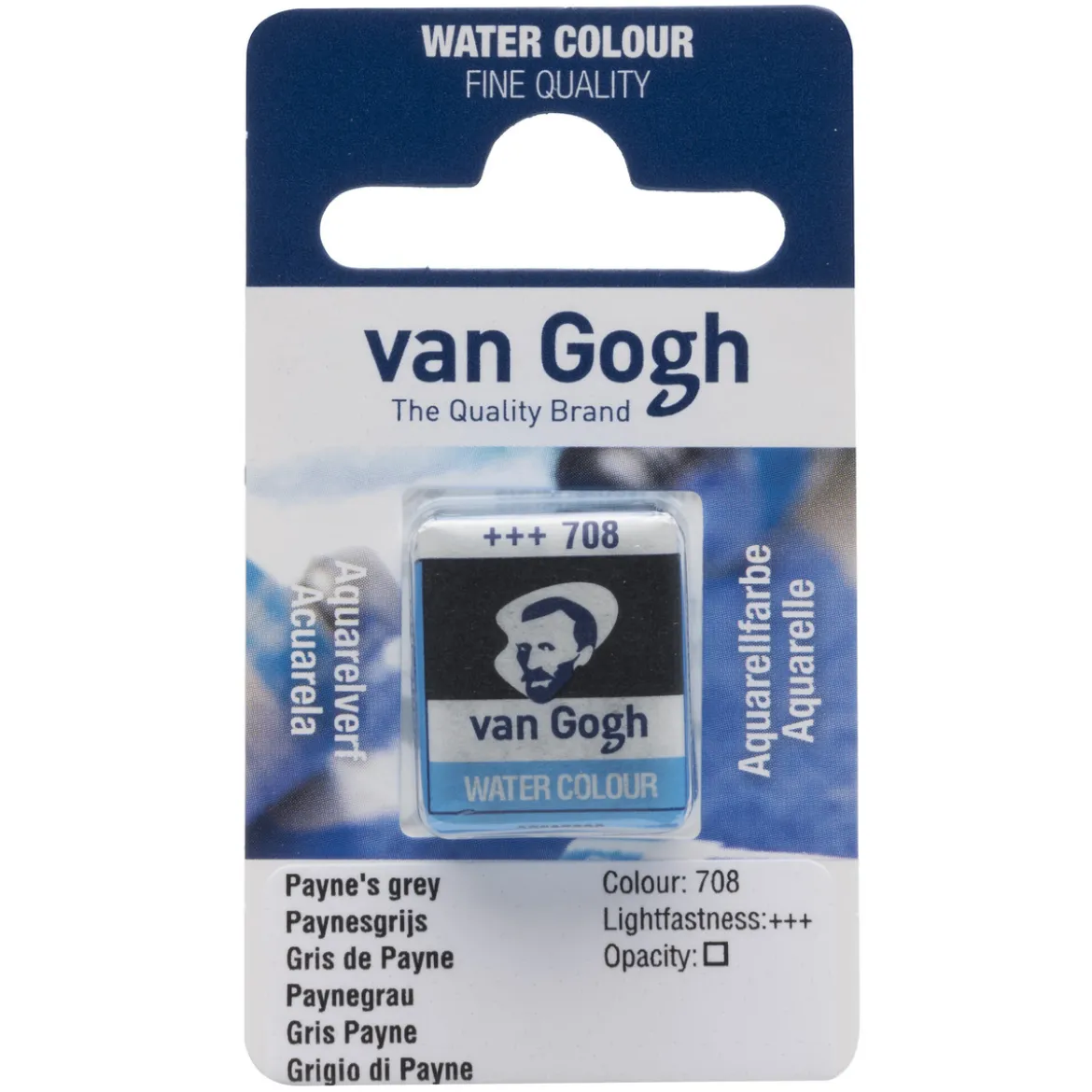 van Gogh akvarellfärg halvkopp – Payne's gray 708