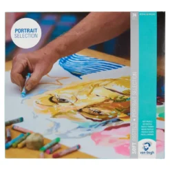 Van Gogh soft pastel set med 36 kritor - Portrait Selection