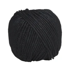 Vaxat hampasnöre 25m 2mm svart