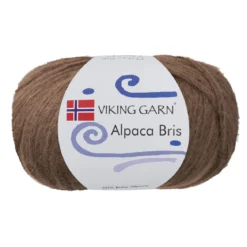 Viking Garn Alpaca Bris 50g ljusbrun 309