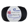 Viking Garn Alpaca Bris 50g svart 303