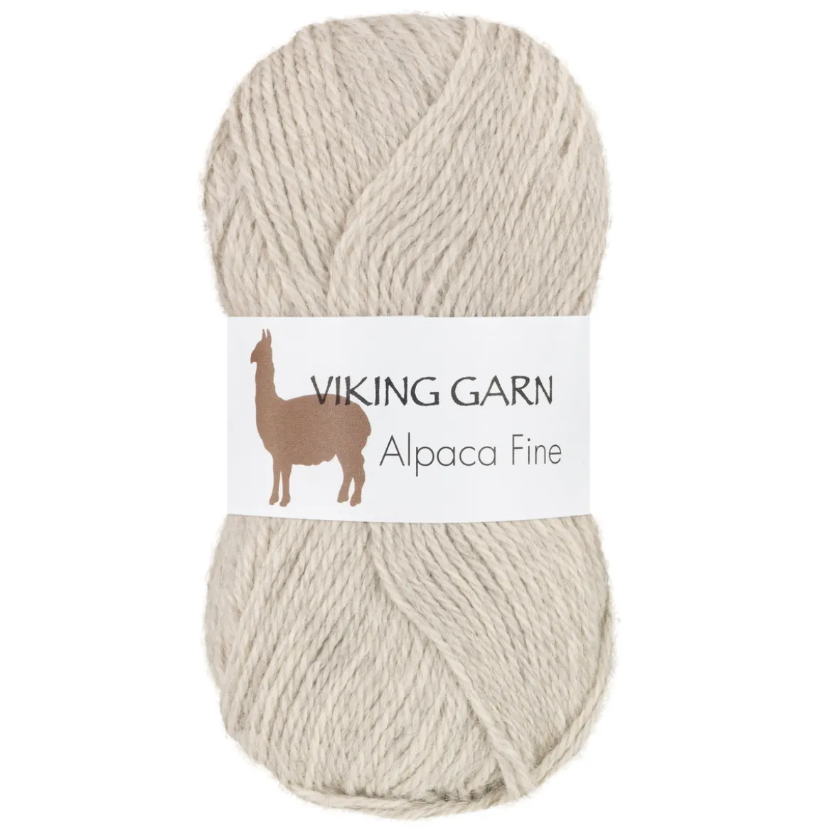 Viking Garn Alpaca Fine 50g ljusgrå 612