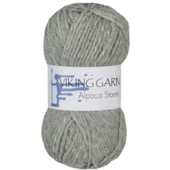 Viking Garn Alpaca Storm 50g ljusgrå 513