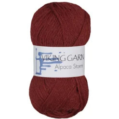 Viking Garn Alpaca Storm 50g mörkröd 558