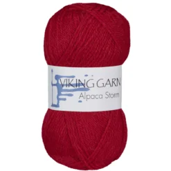 Viking Garn Alpaca Storm 50g röd 560