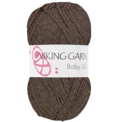 Viking Garn Baby Ull 50g brun 308
