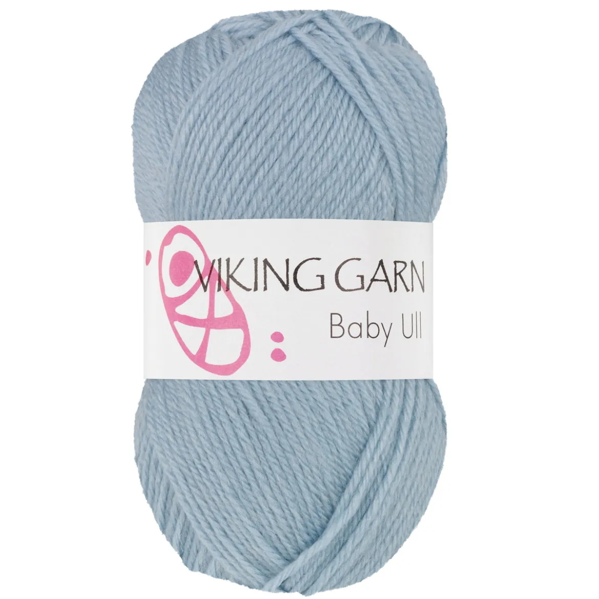 Viking Garn Baby Ull 50g gråblå 322