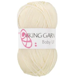 Viking Garn Baby Ull 50g naturvit 302