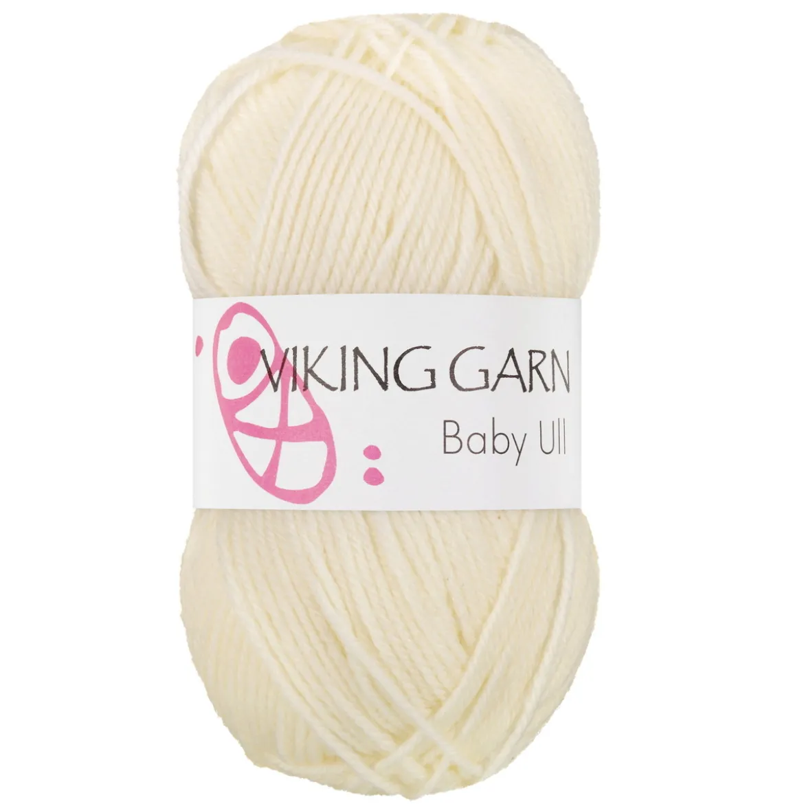 Viking Garn Baby Ull 50g naturvit 302