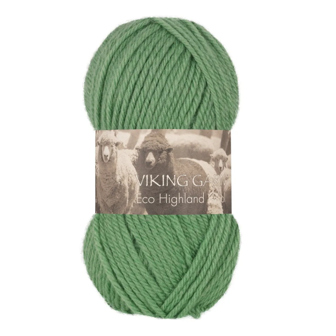 Viking Garn Eco Highland Wool 50g grön 232
