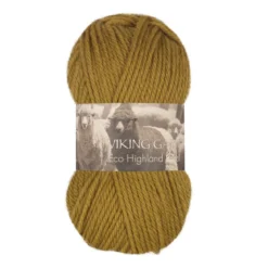 Viking Garn Eco Highland Wool 50g gulgrön 236