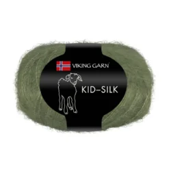 Viking Garn Kid-Silk 25g mörkgrön 334