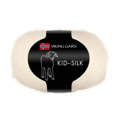 Viking Garn Kid-Silk 25g naturvit 302