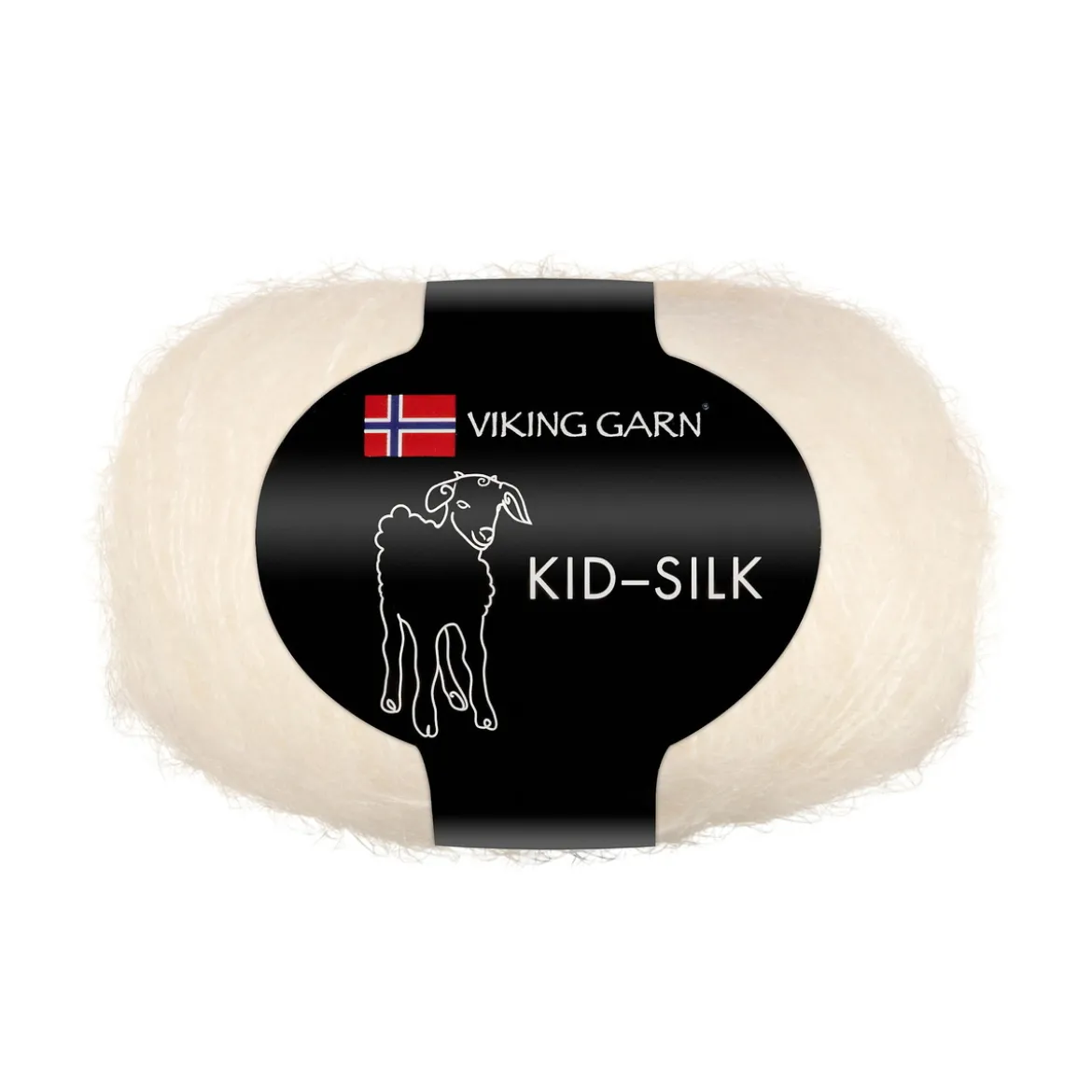 Viking Garn Kid-Silk 25g naturvit 302