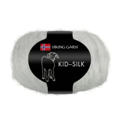 Viking Garn Kid-Silk 25g pärlgrå 312