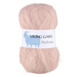 Viking Garn Mohrino 50g ljusrosa 582