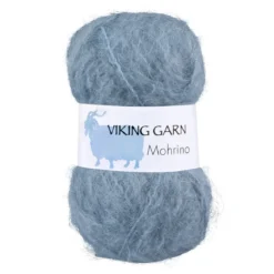Viking Garn Mohrino 50g ljust gråblå 521