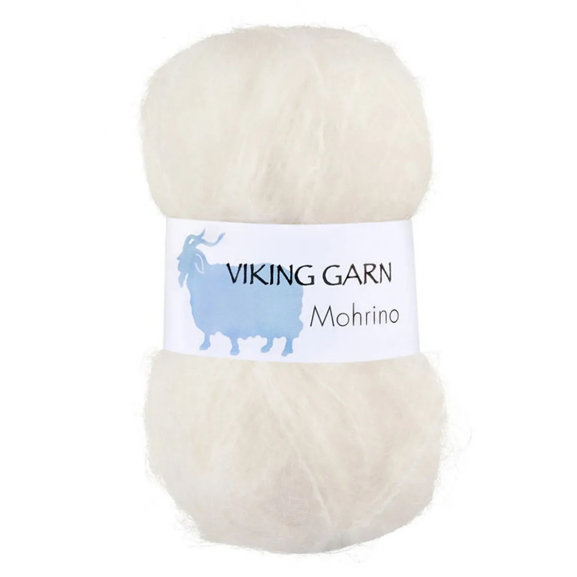 Viking Garn Mohrino 50g naturvit 502