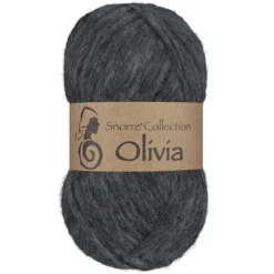 Viking Garn Olivia 50g antracitgrå