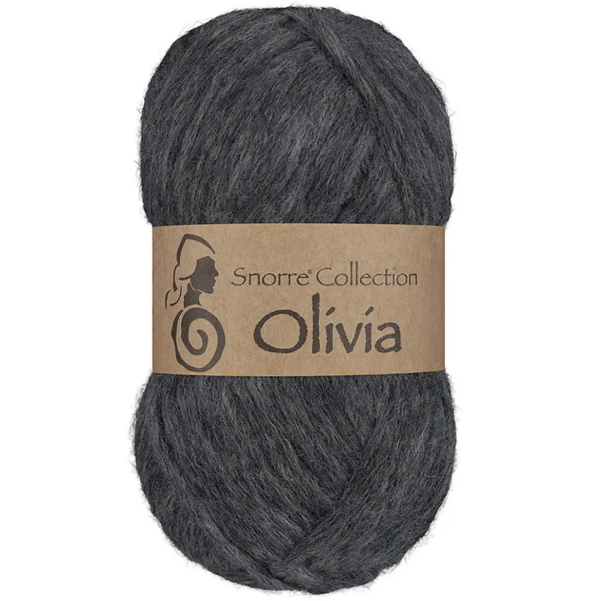Viking Garn Olivia 50g antracitgrå