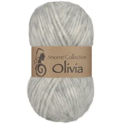 Viking Garn Olivia 50g ljusgrå