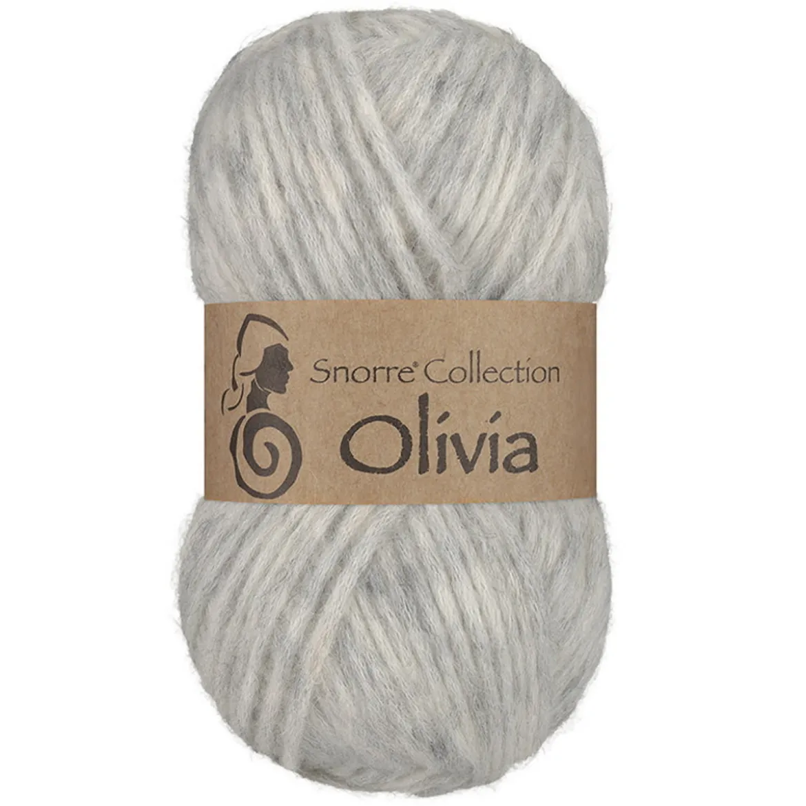 Viking Garn Olivia 50g ljusgrå