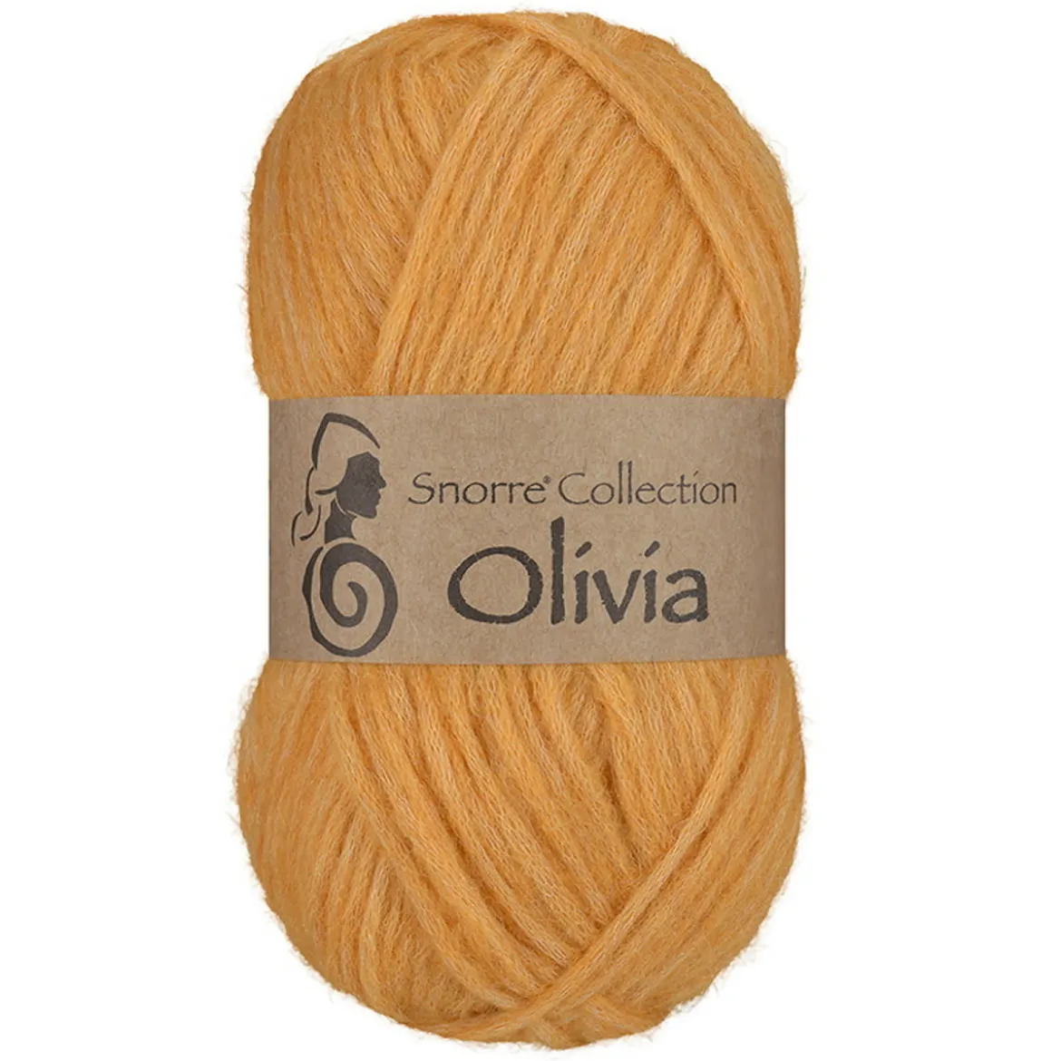 Viking Garn Olivia 50g mörkgul