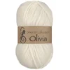 Viking Garn Olivia 50g naturvit