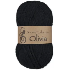 Viking Garn Olivia 50g svart