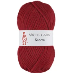 Viking Garn Snorre 100g mörkröd 265