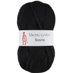 Viking Garn Snorre 100g svart 203