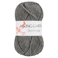Viking Garn Sportsragg 50g grå 530