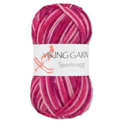 Viking Garn Sportsragg 50g rosa/ceris 564