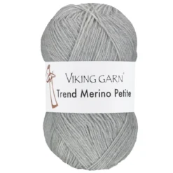 Viking Garn Trend Merino Petite 50g ljusgrå 313