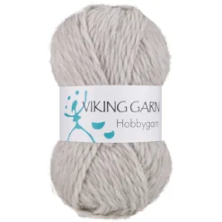 Viking Hobbygarn 50g ljusgrå 911