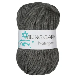 Viking Naturgarn 50g mörkgrå 615