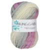 Viking Naturgarn 50g rosa/grå 677