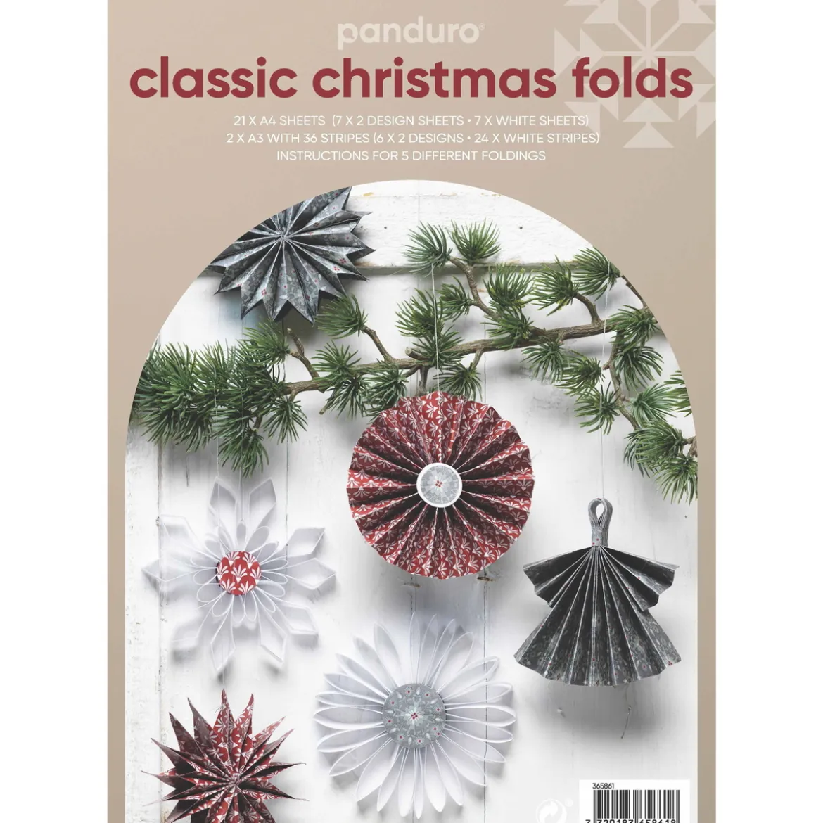 Vik klassiskt vackra julstjärnor i vitt, rött och grått