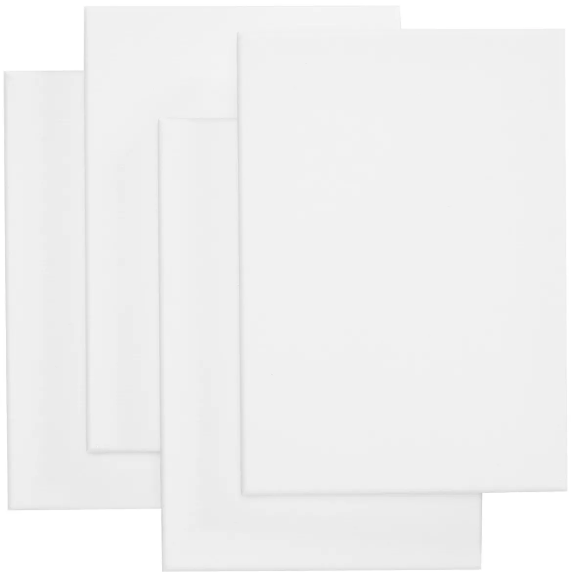 4 vita Stretched Canvas / målardukar i A4-storlek, 210×297 mm