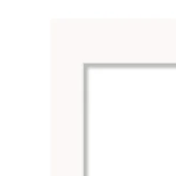 Vit passepartout 15×20 cm – innermått 9×14 cm