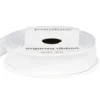 Vitt organzaband – 12 mm brett och 8 meter långt