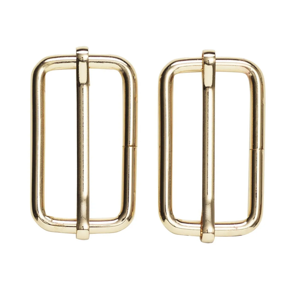 Väskspänne justerbart 2-pack – 47×23 mm, guldfärgade. Max rembredd 45 mm
