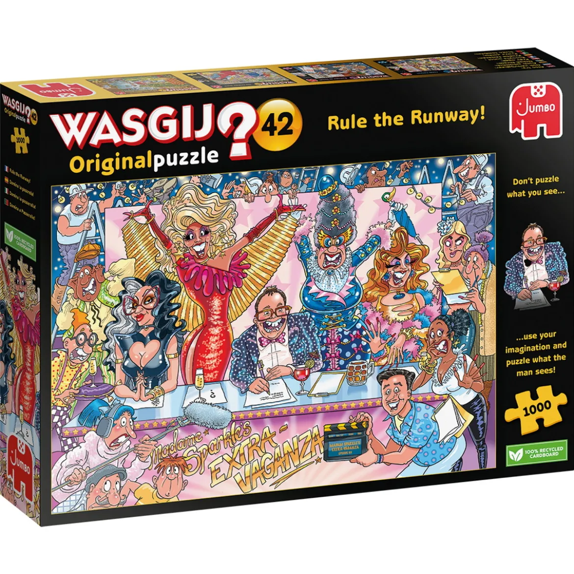 Wasgij pussel #42 – Rule the runway! 1000 bitar, 49×68 cm